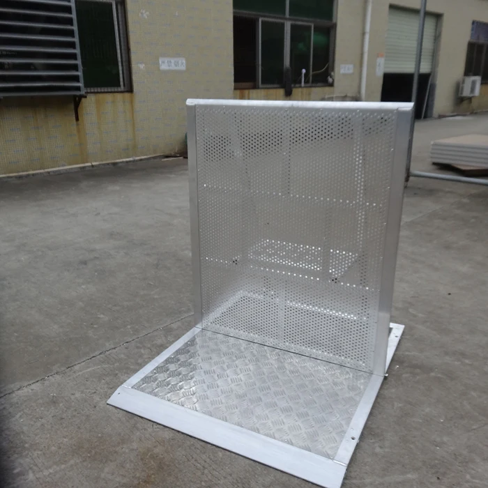 
High quality aluminum crowd barrier with interlocking system 