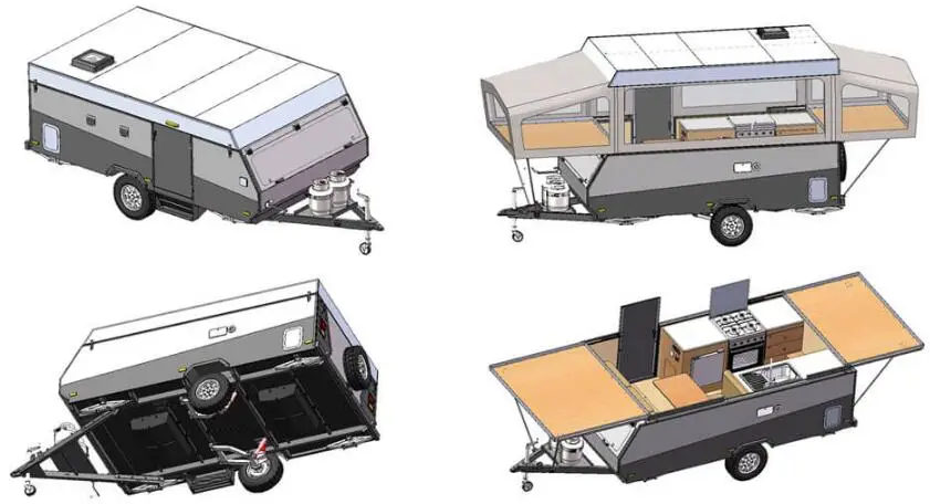 New Generation Forest Expandable Lightweight Travel Trailers
