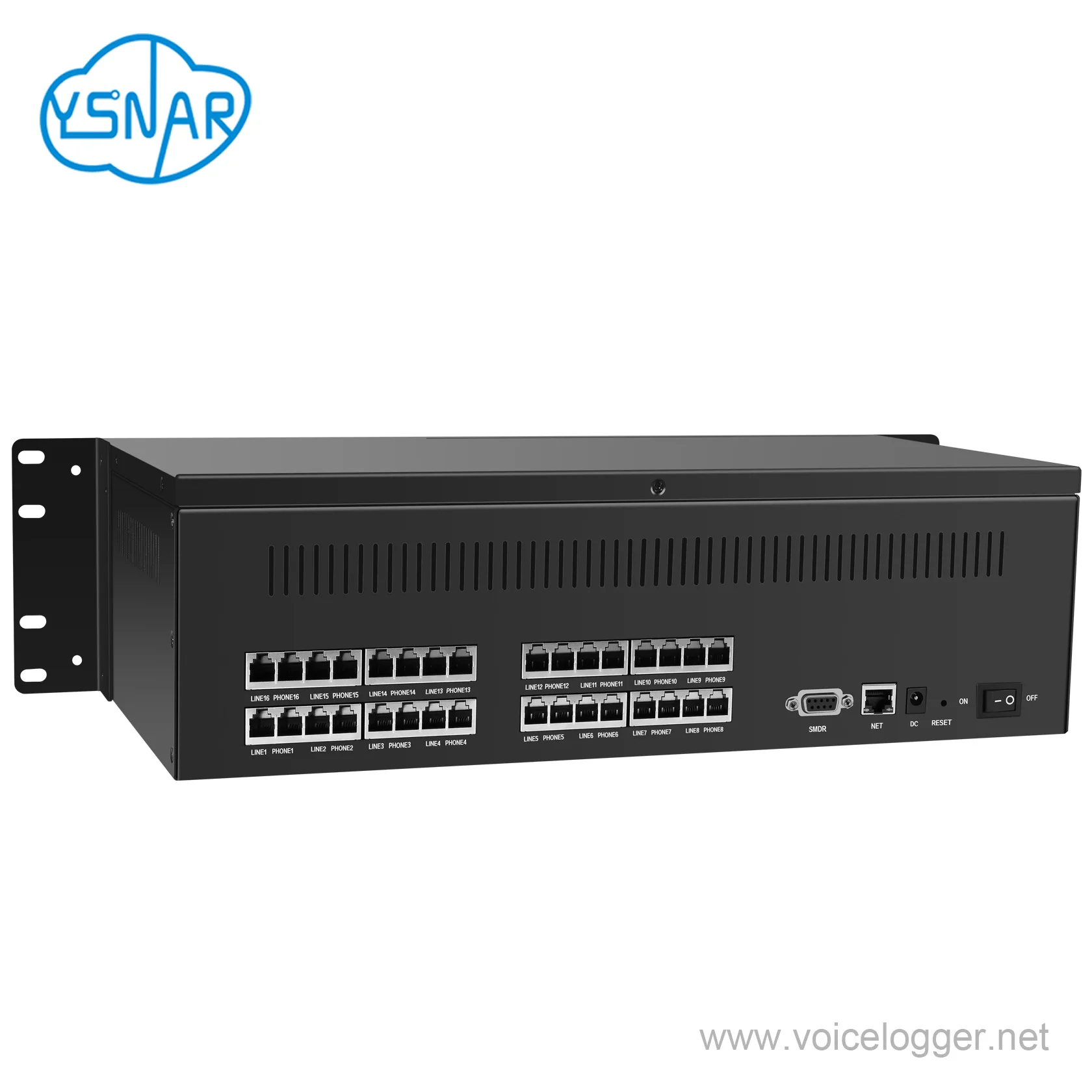 16CH Standalone Cloud Network Voice Logger with 7 Inch Touch Screen, 16-Line Customizable Telephone Call Recorder with SDK/API