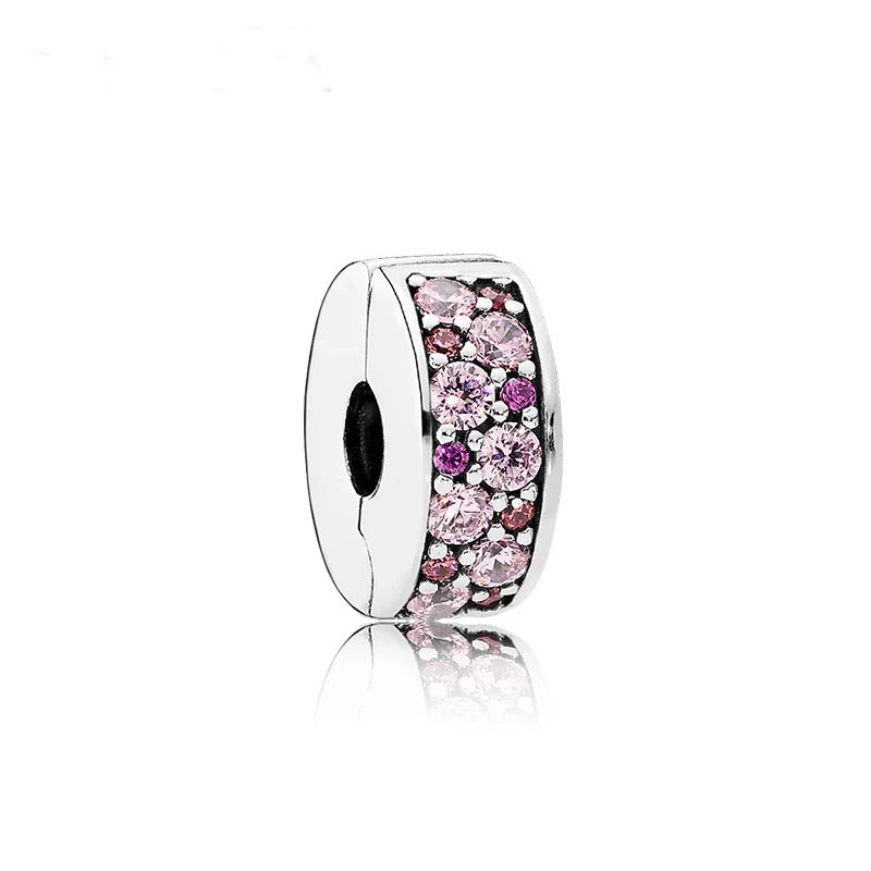
Factory wholesale 925 sterling silver beads shinning elegance spacer clip 