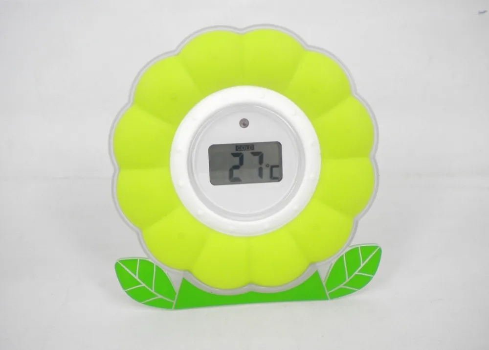 
EN71 Approved water and room bath thermometer with clock 