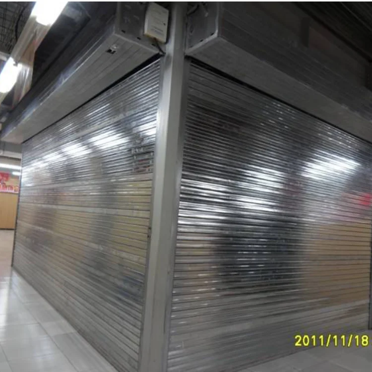 Motorized security fire proof roller shutters