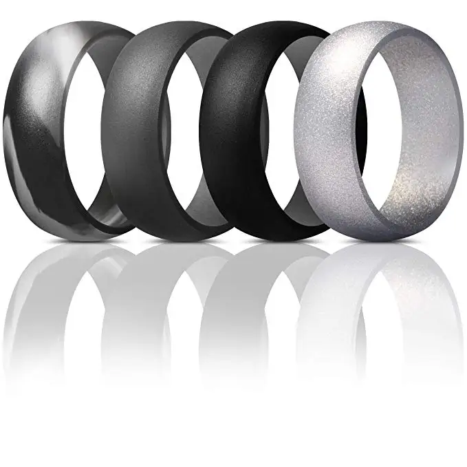 FL-Factory direct sales size 5 6 7 8 9 10 adjsuter silicone wedding ring for men