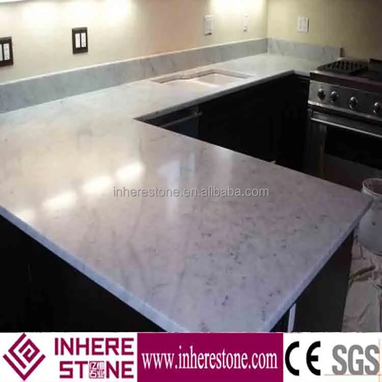 White marble kitchen worktops,kitchen island countertop