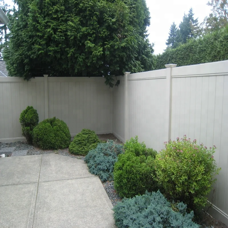UV protection white cheap pvc vinyl fence privacy garden fence/ fence panels