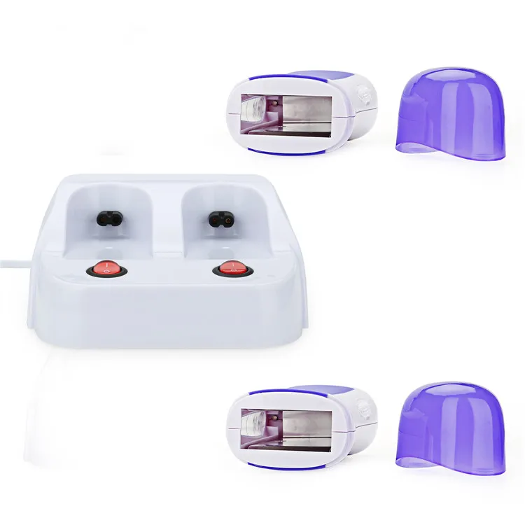 Double Depilatory Wax Heater Hot Body Hair Removal Roll On Depilatory Waxing Machine with Heater Base