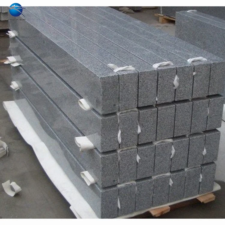 China Manufacturer Sale dark grey G654 kerbston granite palisade for landscaping