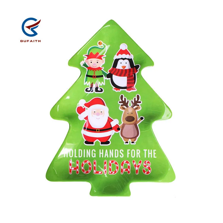 Wholesale 18 inch festival item Christmas plastic dinnerware melamine tableware plate bowl tray dinner sets