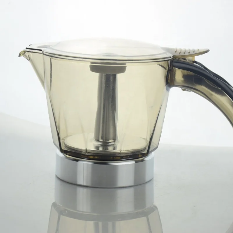 3 Cups 6 cups moka pot aluminum & acrylic & silver coffee pot coffee machine B10-300/900