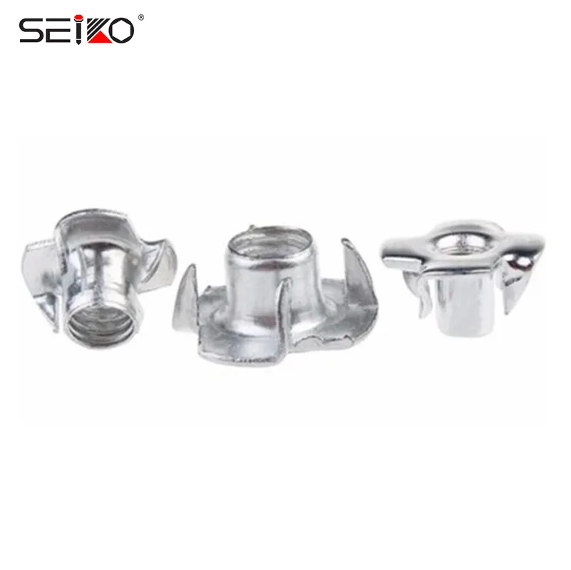 Stainless Steel Four Claw Threaded Insert Pronged Tee Nut DIN1624