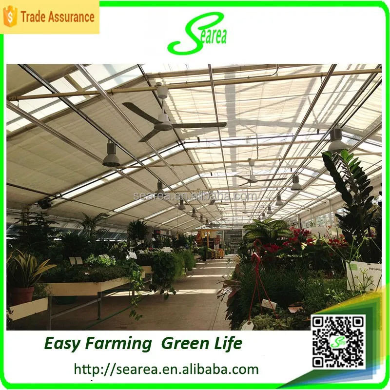 
Mult span commerical glass greenhouse for sale 