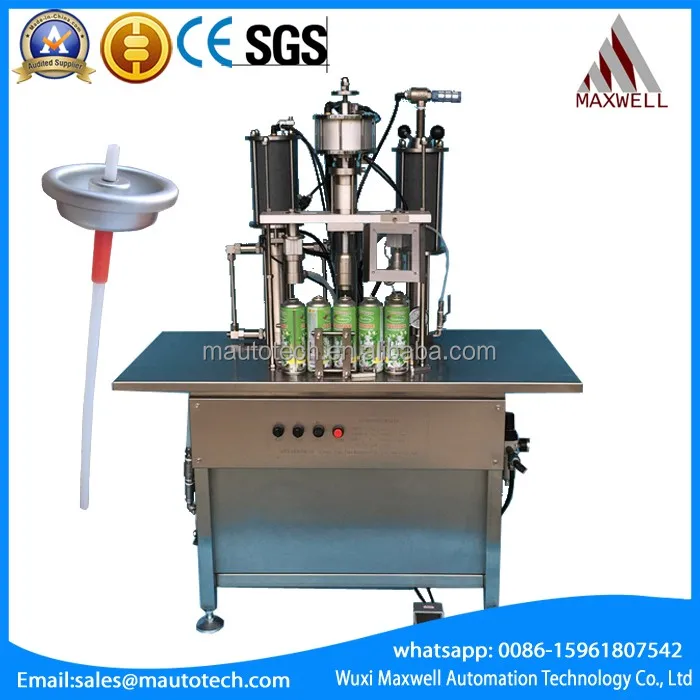 QGB-900c полуавтоматическая наполнения аэрозольных машина