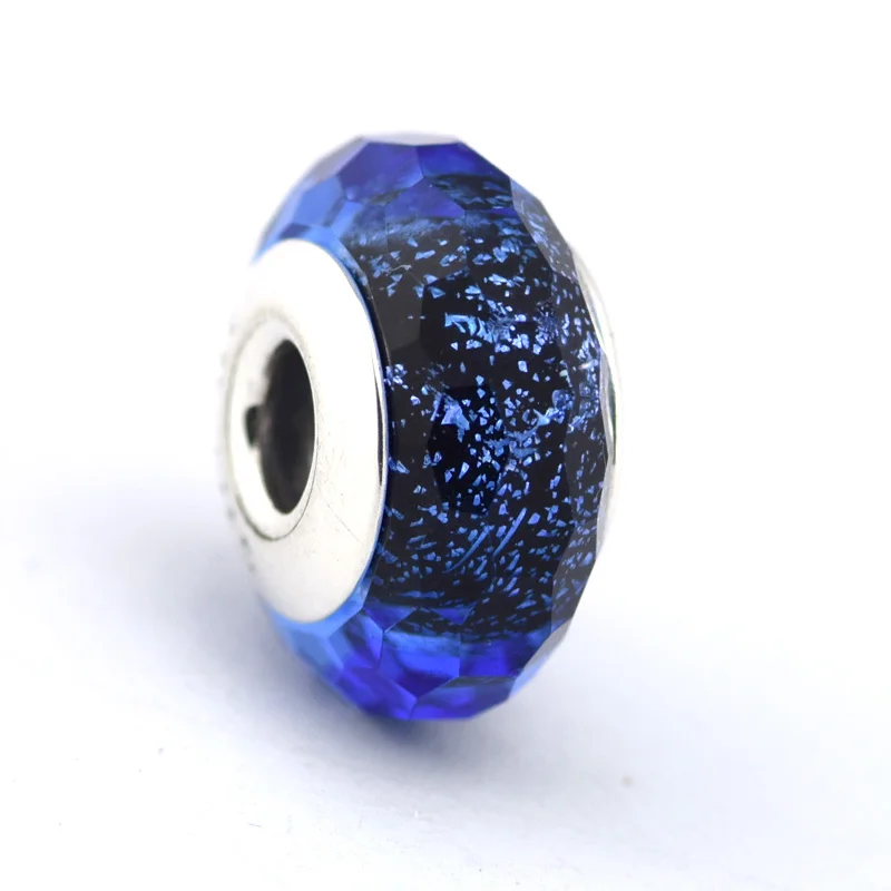 pandora blue glass beads