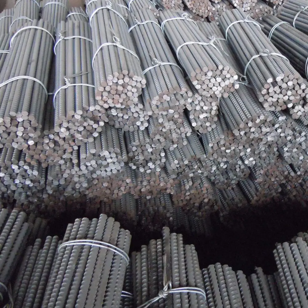 HRB400 Grade Steel Rebar Steel Rebar, Deformed Steel Bar, Iron Rods for Construction HRB400 Grade and 6m