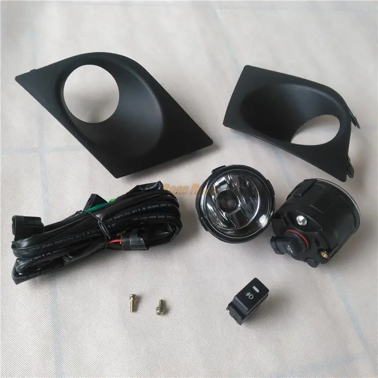 Китай поставщик высочайшее качество Туман свет лампы для Versa Tiida Туман огни 2009 2010 2011 2012 2013 с жгут проводов переключатель