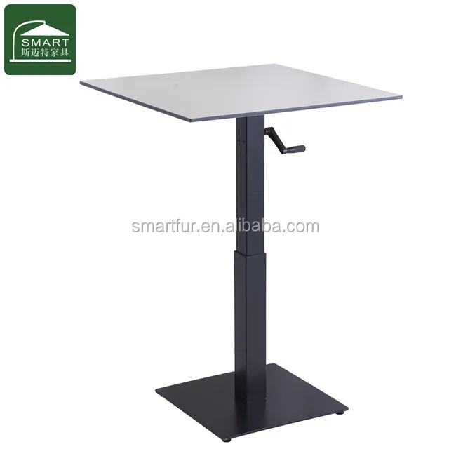 2021 hot sale hand crank metal table  frame table base for office desk