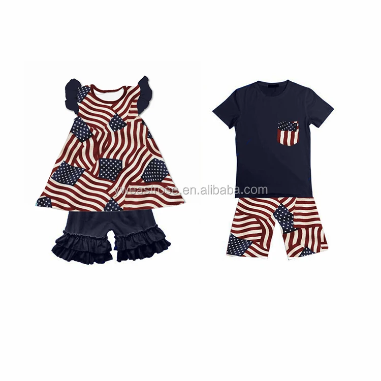 
latest independence day baby boy clothing set wholesale children fourth of july clothes 