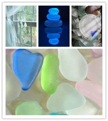 wholesale  Decorative  Bulk Landscaping Sea Glass For Vase Filler Home Decoration