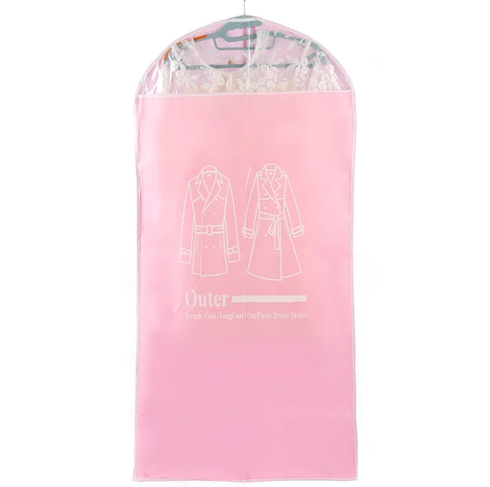 Customized logo reusable heavy duty breathable clothes cover nonwoven mens suit garment bags