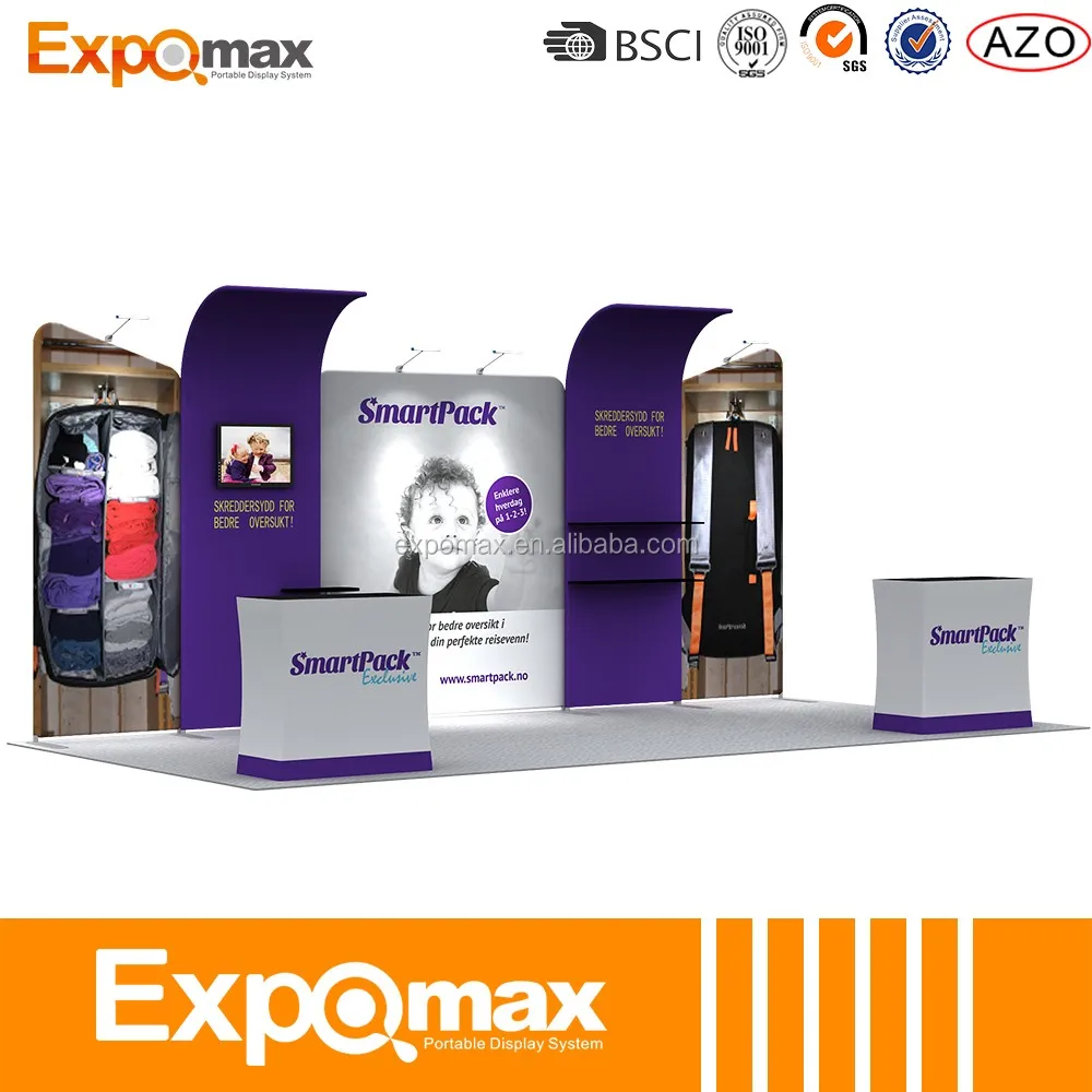 Китай оптовой выставочный стенд натяжение ткани дисплей/открытый стенд