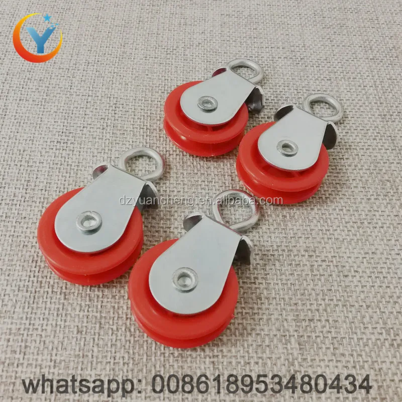 Nylon small pulley wheels for poultry drinking and feeding equipment pulley
