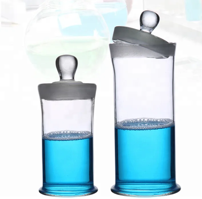 Lab 210x120mm Glass Specimen Jar with Lid