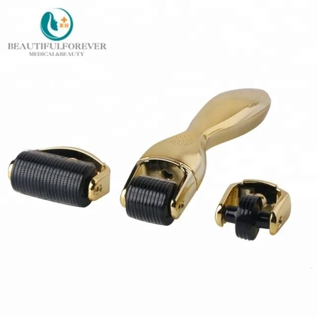 Microneedling Scar Removal Skin Rejuvenation Treatment Replaceable 3 in 1 Dermaroller Kit