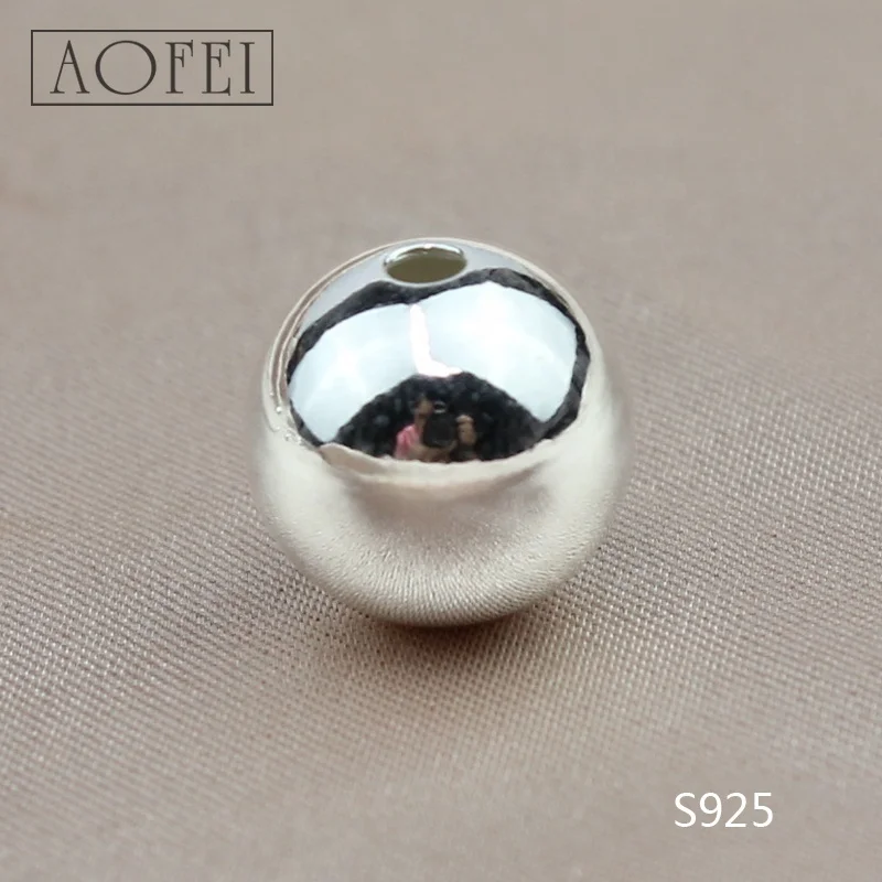 Фабрика горячих продаж аксессуары кулон 8 мм стерлингового серебра 925 бусины женские украшения DIY производство