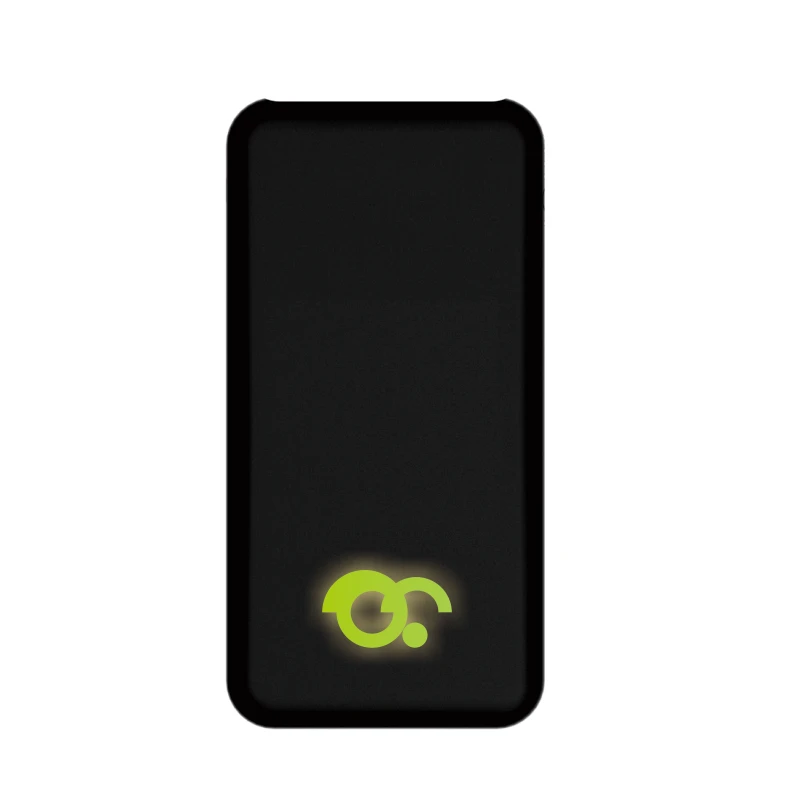 2019 Fantasy Power Bank Make Your Own Brand Light Up Logo Qi Wireless Power Bank 10000mAh with Led Logo