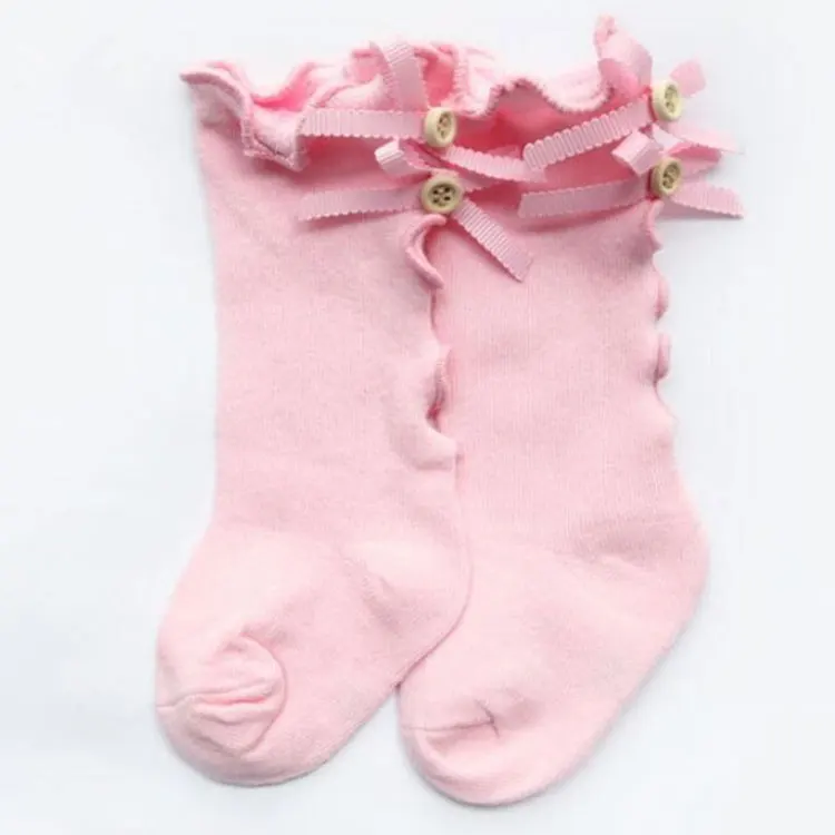 New Design Leg Warmers Socks Toddler Long Socks Knee High Baby Girl Bow Socks