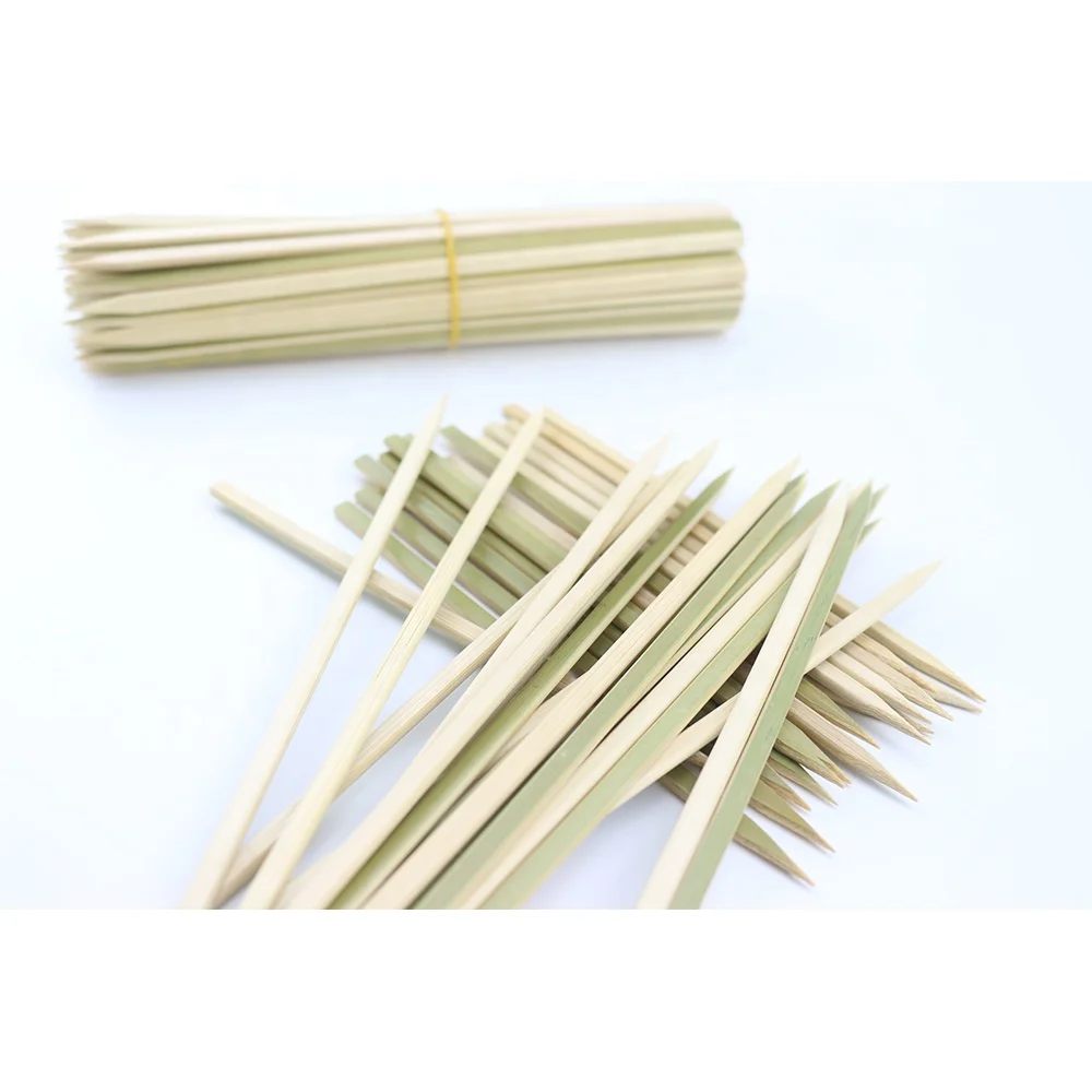 Eco-friendly Square Disposable Flat Bamboo Sticks