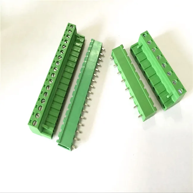 PCB Terminal block electric pluggable connector with pitch 3.50 3.81 5.08 7.50 7.62mm screw Terminal block