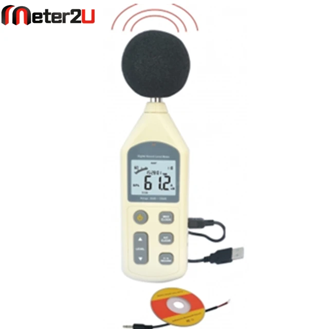 Простая эксплуатация: автоматическая подсветка, индикатор низкой мощности, портативный цифровой измеритель уровня звука