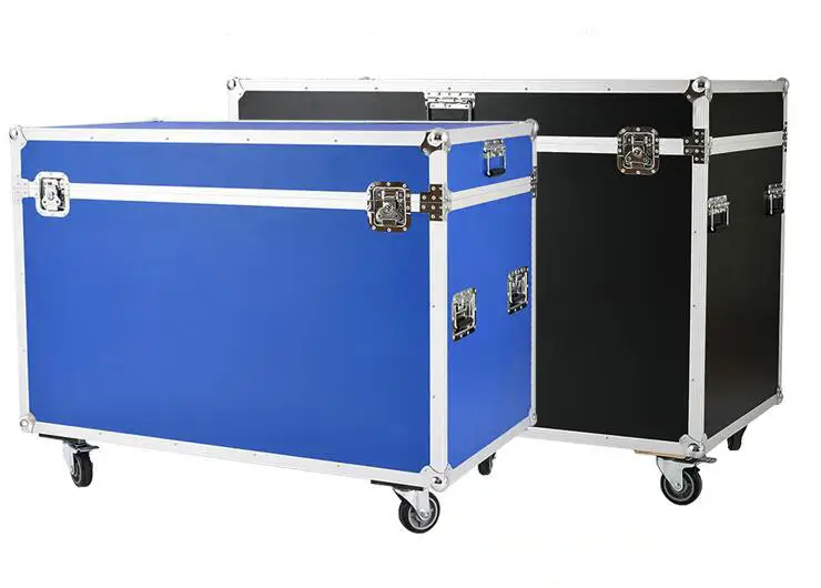 Aluminum flight / transport case in different volume with 4 wheels