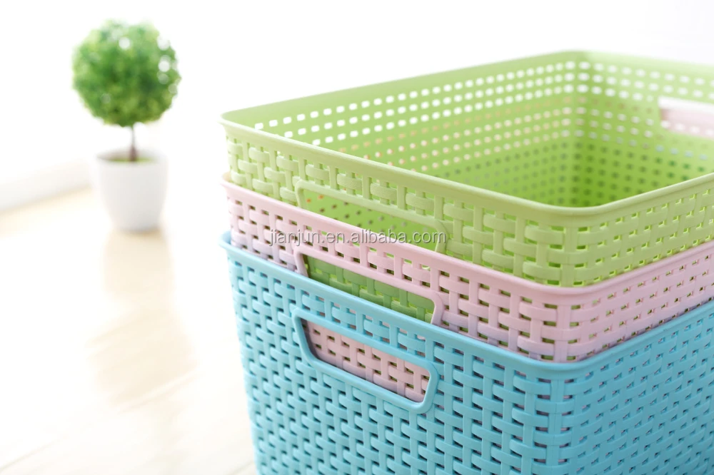 plastic rattan storage box