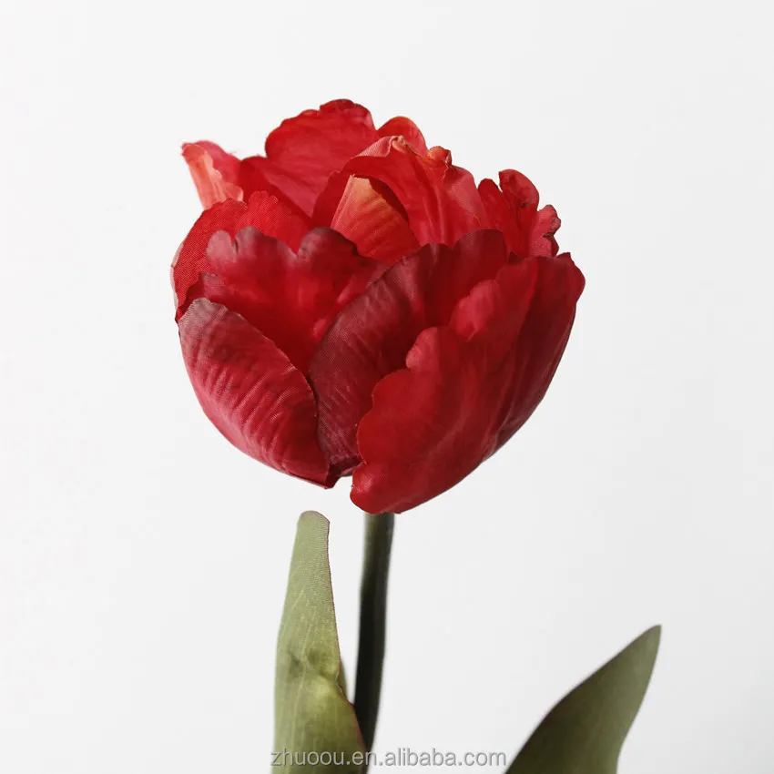 New Design China Wholesale Holland Artificial Flowers Silk Tulip Bulbs for Home Office Decoration