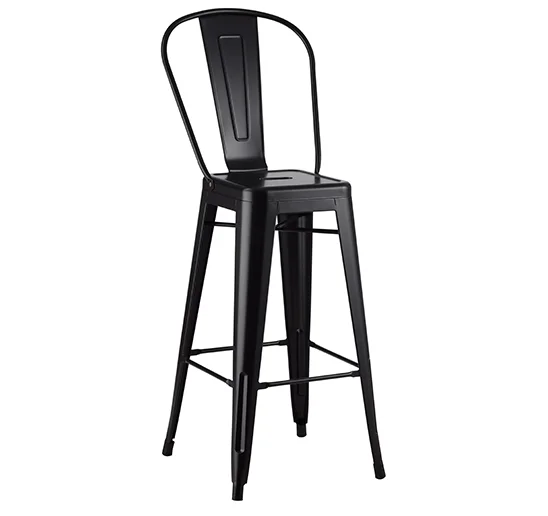lowest price wholesale cheap modern stackable China brass retro steel vintage metal industrial high bar chair