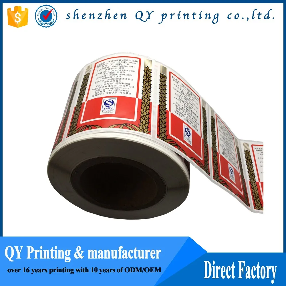 custom product ingredient sticker food ingredient label printing