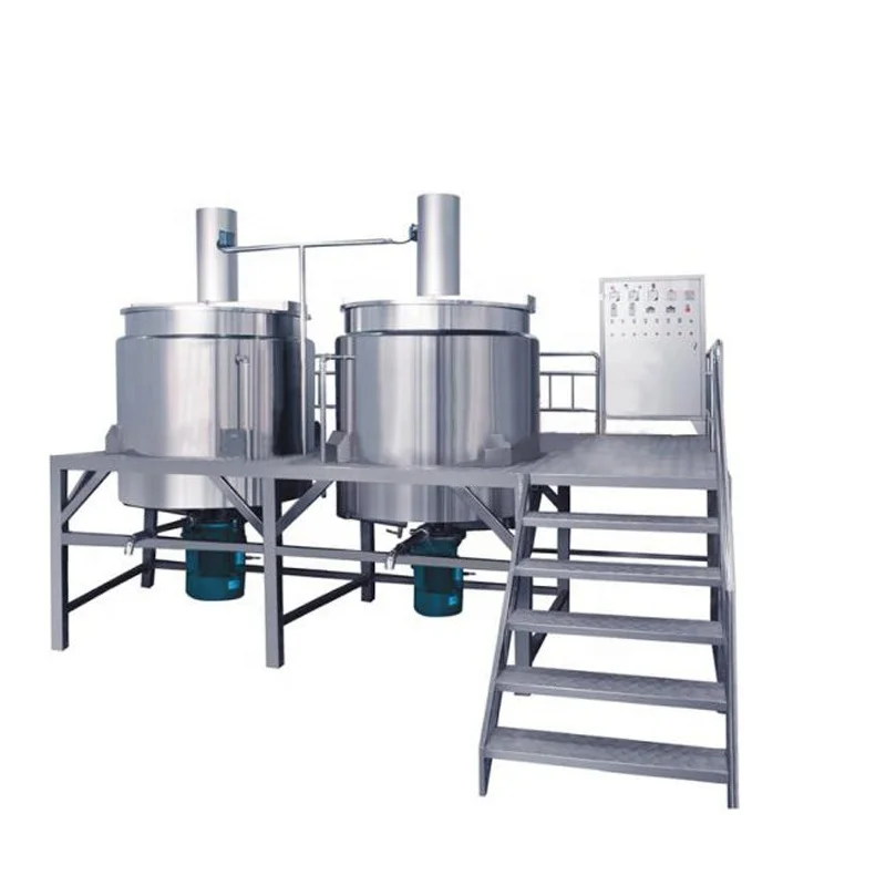 5000L factory price liquid soap making machine heating mixer platform liquid detergent soap mixing homogenizing tank