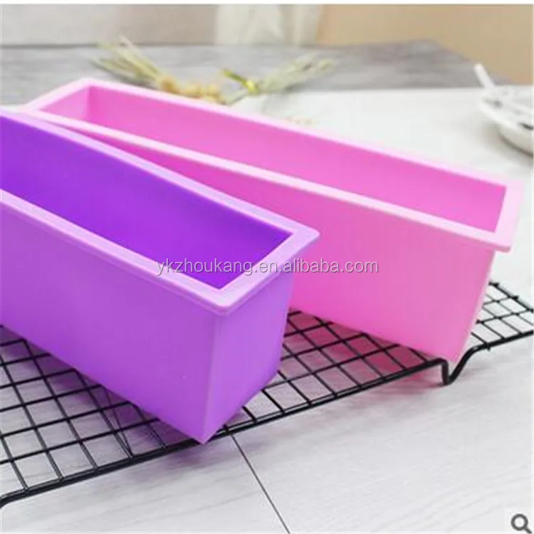1.2KG 1200ML rectangle silicone handmade soap mold large