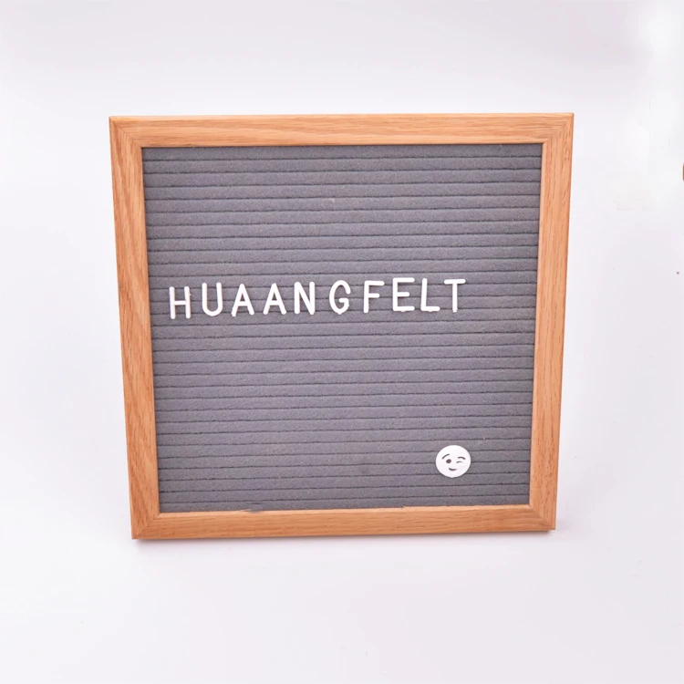 
2019 new products 10X10 inches hottest pink color felt letter boards for decoration 