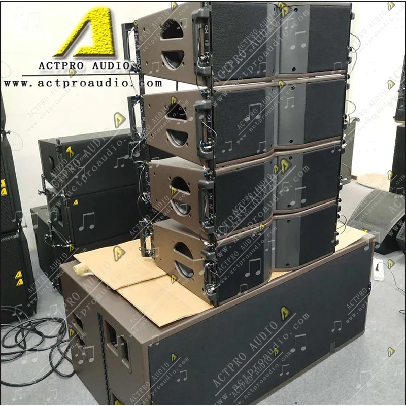 KR208 Church active passive line array  with crossover professional line arrays daul 8 inch top sound clear powerful speaker