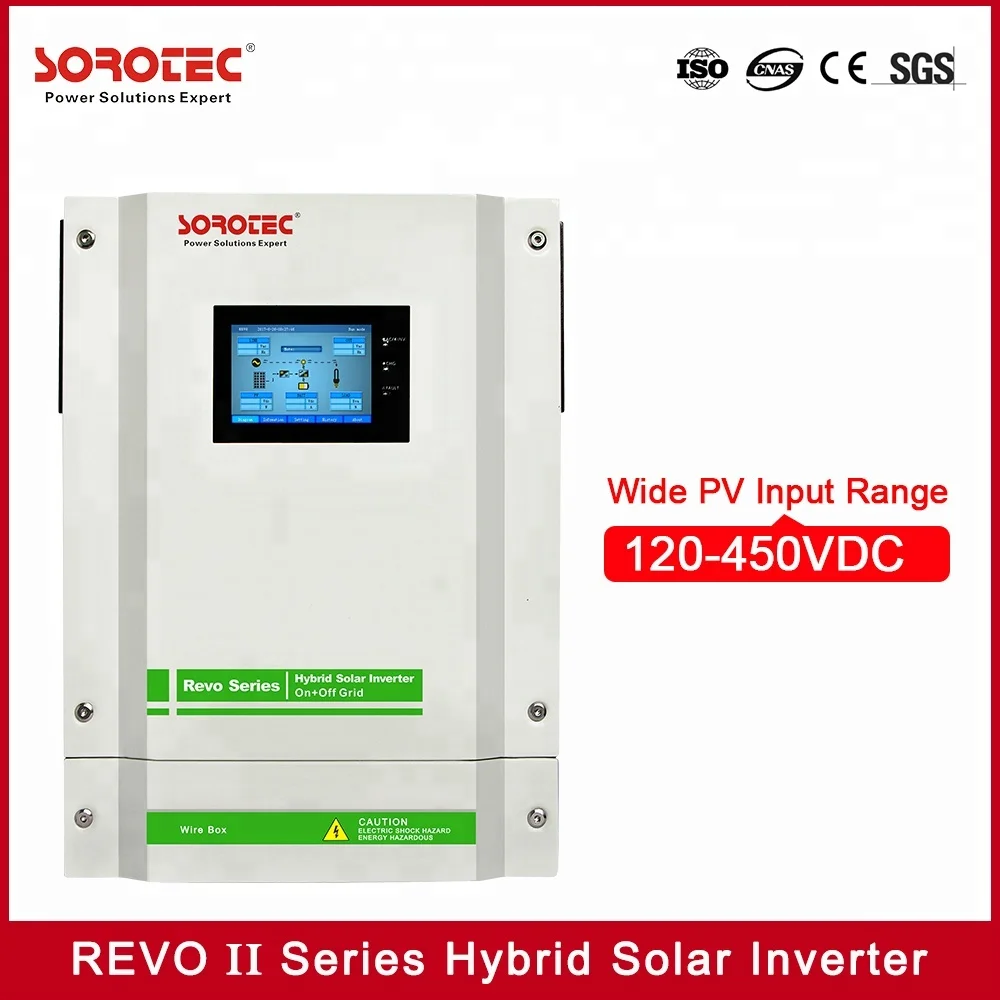  Солнечный инвертор широкий диапазон -В постоянного тока SOROTEC REVO II Series солнечные инверторы с сенсорным
