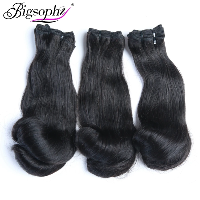 Сверхвычерченные двойные волосы Funmi выровненные кутикулы необработанные волшебные завитки натуральные черные пучки волос 8-22 дюйма для чернокожих женщин