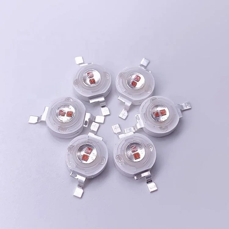 3W High Power LED lamp bead Red color Light source Double Chips 620nm 630nm