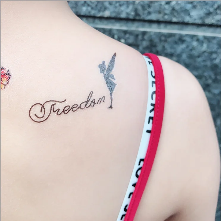 Turtle stencil sticker cartoon animal reflective tattoo sticker sexy women tattoo stickers