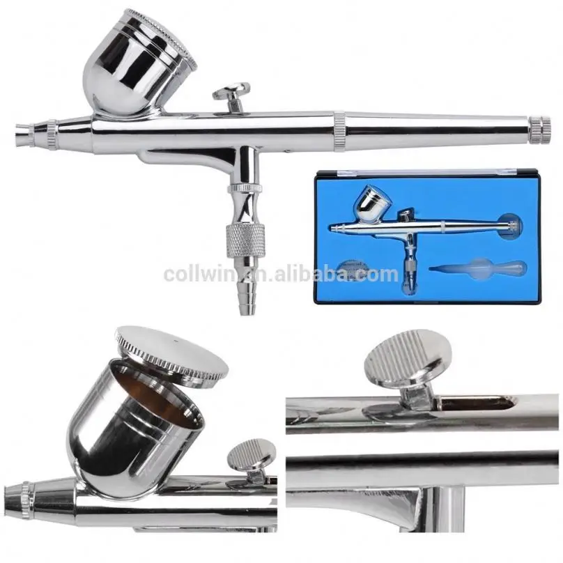 3 Airbrush Compressor Kit Dual Action Spray Air Brush Set Tattoo Nail Art