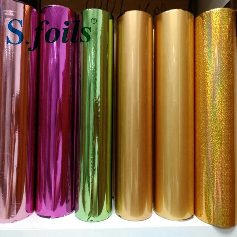 Hot stamping foil Gold foil  for paper and plastic film UV overprint stamping