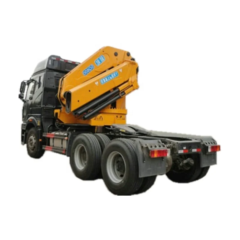 crane tractor 300HP engine horsepower 6*4 FAW left hand drive Telescopic 12tons crane install on tractor