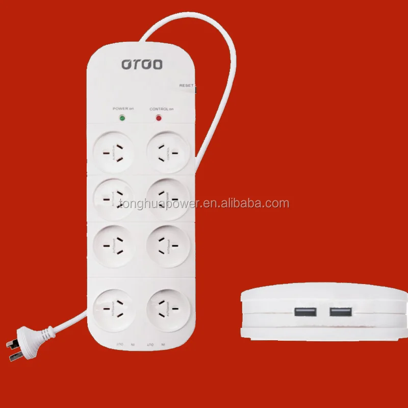 au saa master slave control power strip /australia standard saa 6 outlet power board with overload protector/ surge